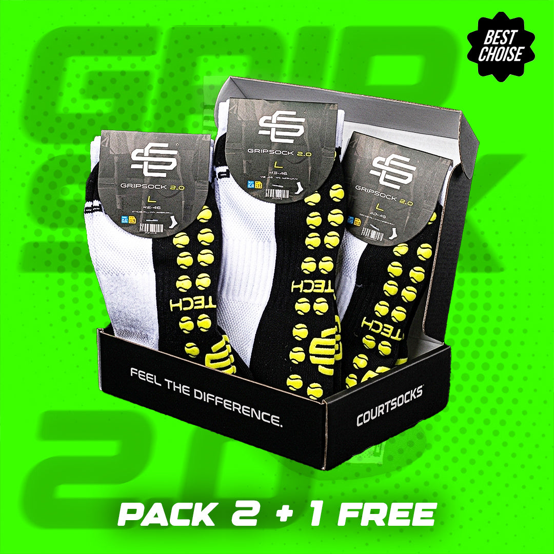 PACK 2 + 1 FREE - GRIPSOCKS 2.0